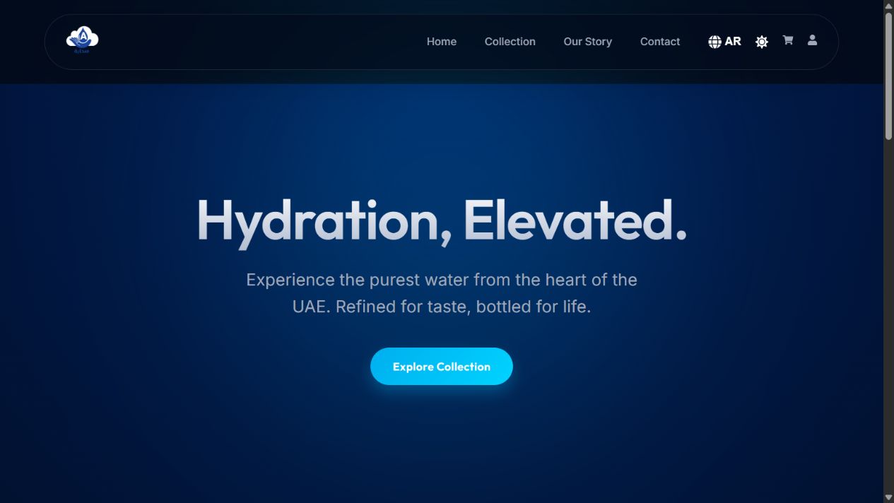 Sahaba Water public ecommerce website